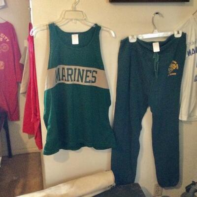 Marine branded clothing