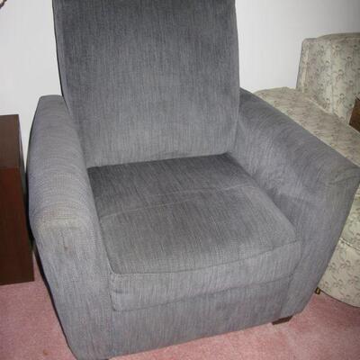 Light blue-gray chair.  BUY IT NOW $75