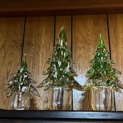 Glass Christmas Trees