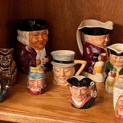 Collection of Toby Mugs