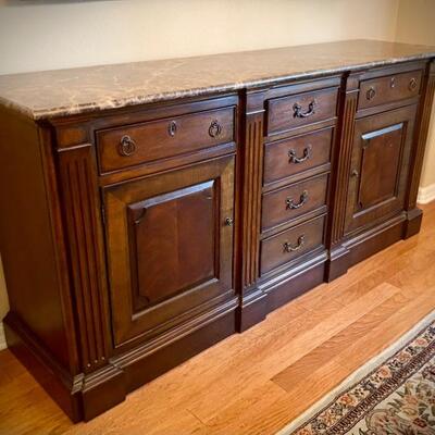 Drexel buffet with marble top