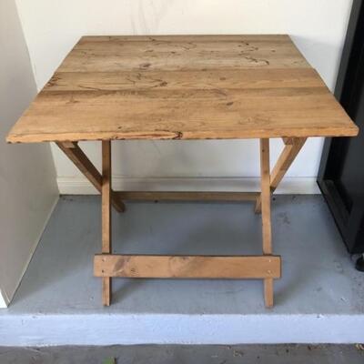Custom Made Foldable Wooden Table