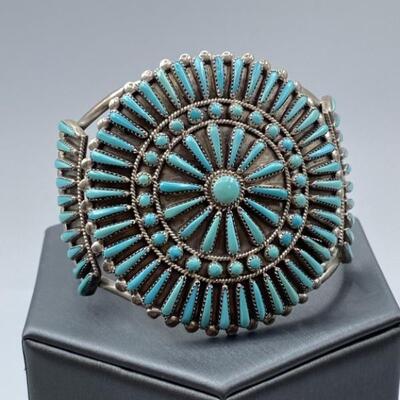 925 Silver and Turquoise Cuff Bracelet