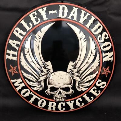 Harley Davidson Motorcycles Tin Sign, 14 inch