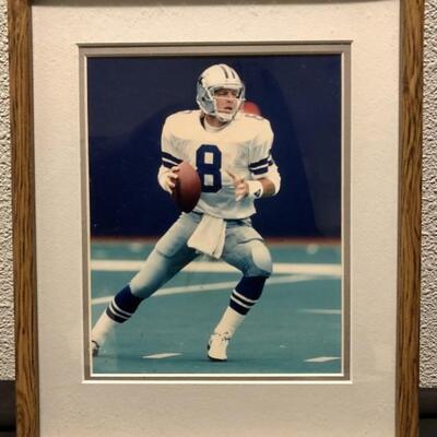 Framed Photo of Troy Aikman, Hall of Fame