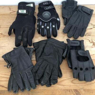 Motorcycle Riding Gloves, 6 Pairs, Different Sizes