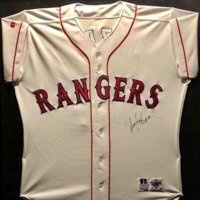 Juan Gonzalez Autographed Texas Rangers Jersey
