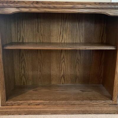 Wood 2-Shelf Bookcase