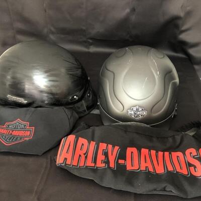 (2) Harley Davidson Motorcycle Helmets 