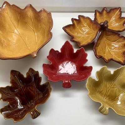 (5) Autumn Leaves Serving Bowls, Better Homes on at least 1