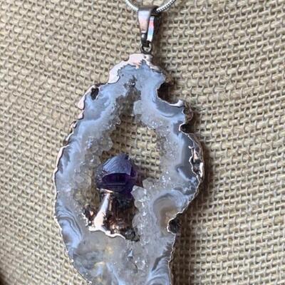 Unusual and Unique Geode Crystal and Amethyst