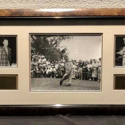 Ben Hogan Framed Colonial Country Club Limited
Edition. 105 of 365. Laser-inscribed autograph. Commemorates 5 Colonial Championships. 26x15.