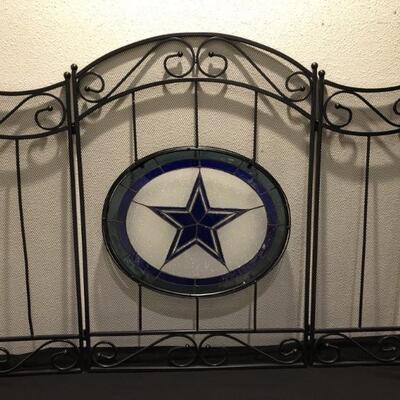Dallas Cowboys Fireplace Screen is 46in w x 35in h