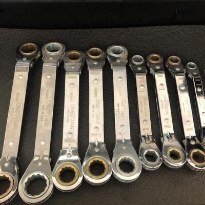 (10) Craftsman Double Ended Ratchet Wrenches