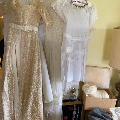 Bridesmaid Dress with Coat, Vintage Wedding Dress, Vintage 1st Communion Dress