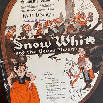 Vintage Snow White Sheet Music