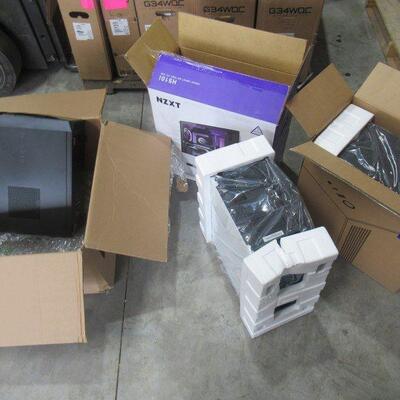 3 PC TOWERS NZXT H510 NZXT H510I DELL D16M001 SOLD FOR PARTS OR REPAIR