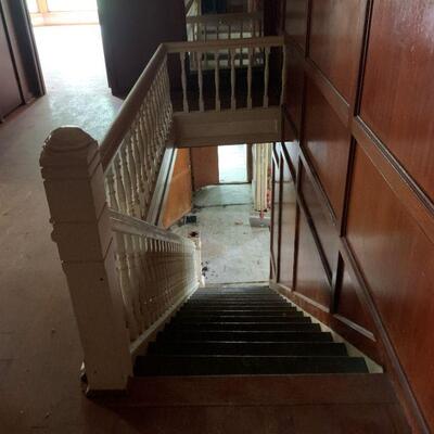 Upstairs handrail