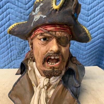 Wooden carved pirate 