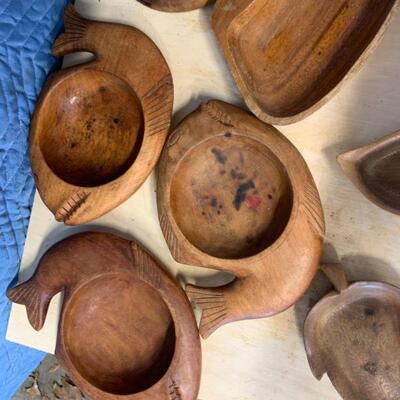Mics wooden tiki pieces