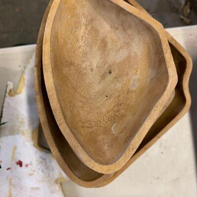 Misc wooden bowls