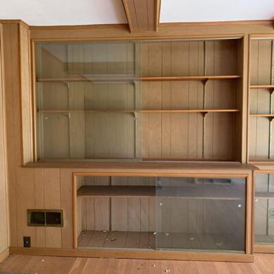 built in display case