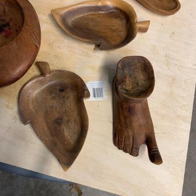 Mics wooden tiki pieces