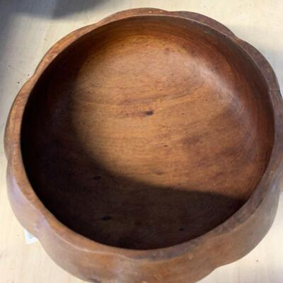 2 piece Vintage wooden pumpkin 