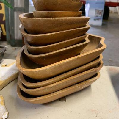 Misc wooden bowls