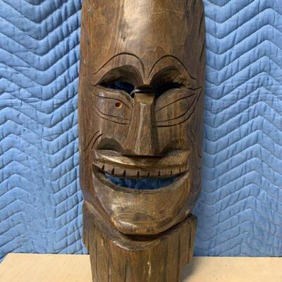 Tiki/ Polynesian wooden wall mask