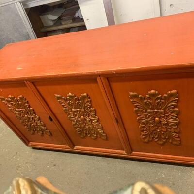 long rectangle cabinet with doors on front