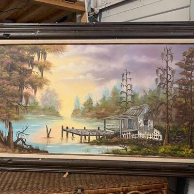 Oil painting signed by William Robert Parkhurst