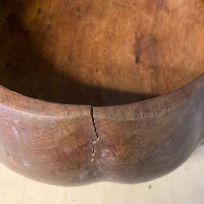 2 piece Vintage wooden pumpkin 
