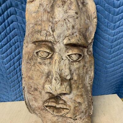 Ceramic tiki / Polynesian wall art