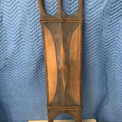 Tiki wooden wall art