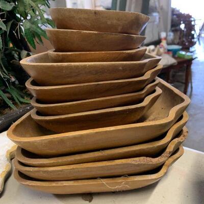 Misc wooden bowls