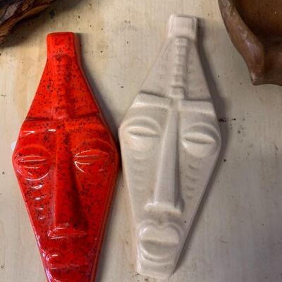 Ceramic Polynesian wall hanging small