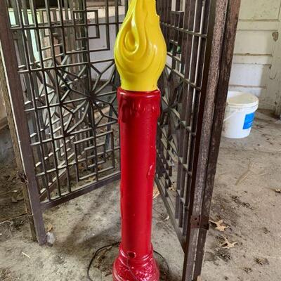 Candle stick blow mold