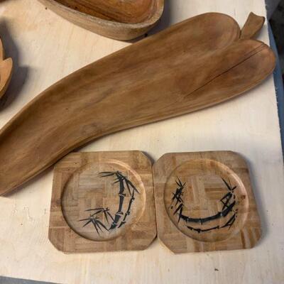 Mics wooden tiki pieces