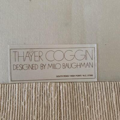 chairs and ottomans by Milo Baughman for Thayer Coggin