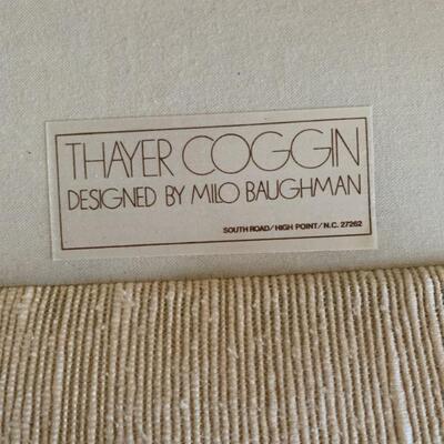 chairs and ottomans by Milo Baughman for Thayer Coggin
