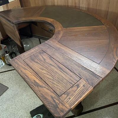 Solid oak casino style table.