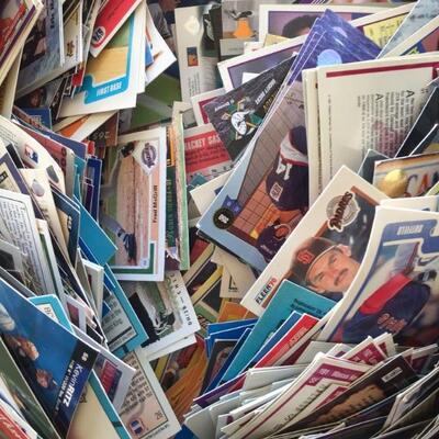Hundreds of sports cards. 