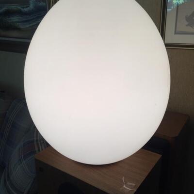 Unique egg lamp. 