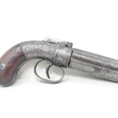 #780 â€¢ Allen & Thurber Worcester Black Powder Revolver in Original Case Barrel Length: 3.25