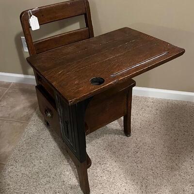 Antique school desk 