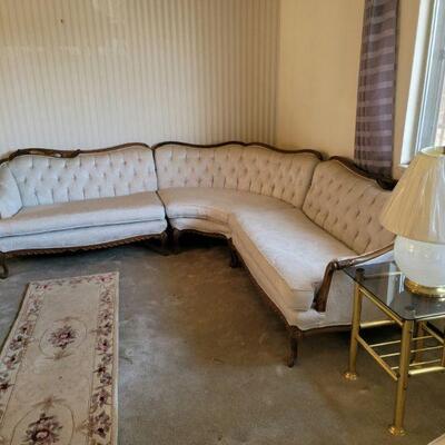 French Provincial 3-piece sofa