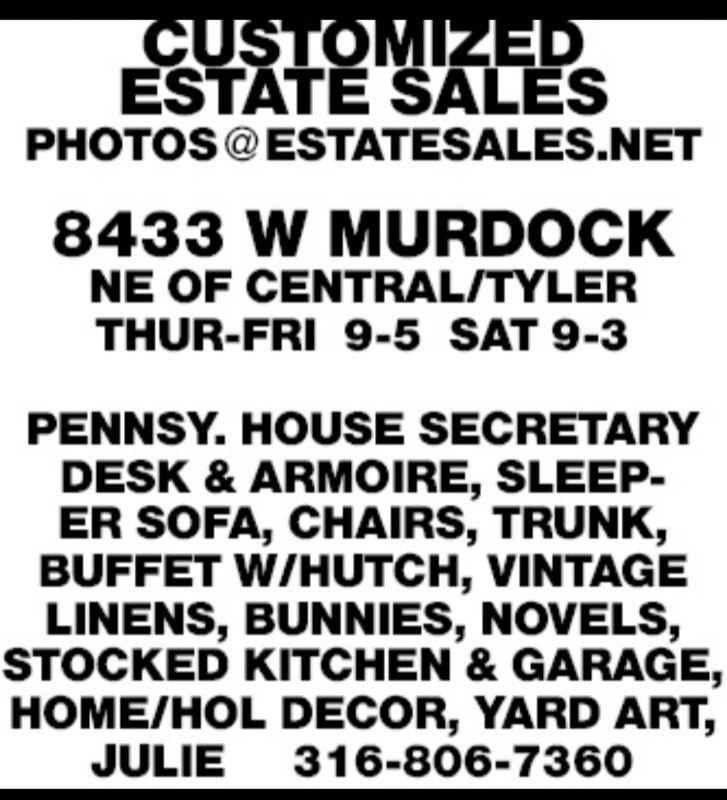 CUSTOMIZED ESTATE SALES/WEST SIDE