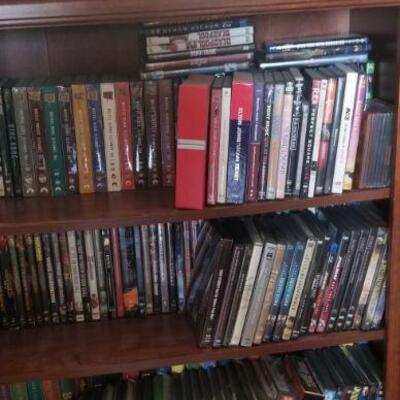 over 350 cds and DV