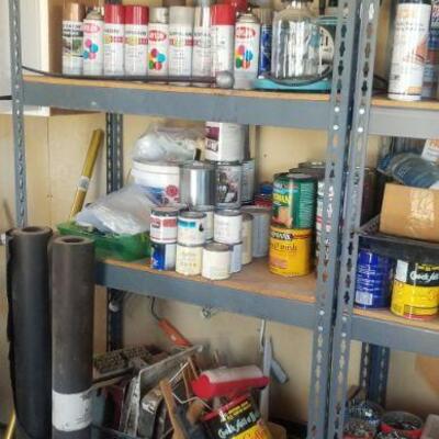 spray paint  stain  yons of gallons of house paint
